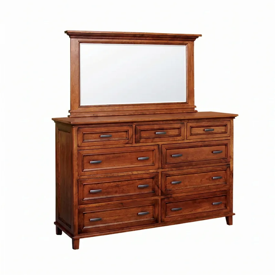 611 Br Tall Dresser With 650 Mirror