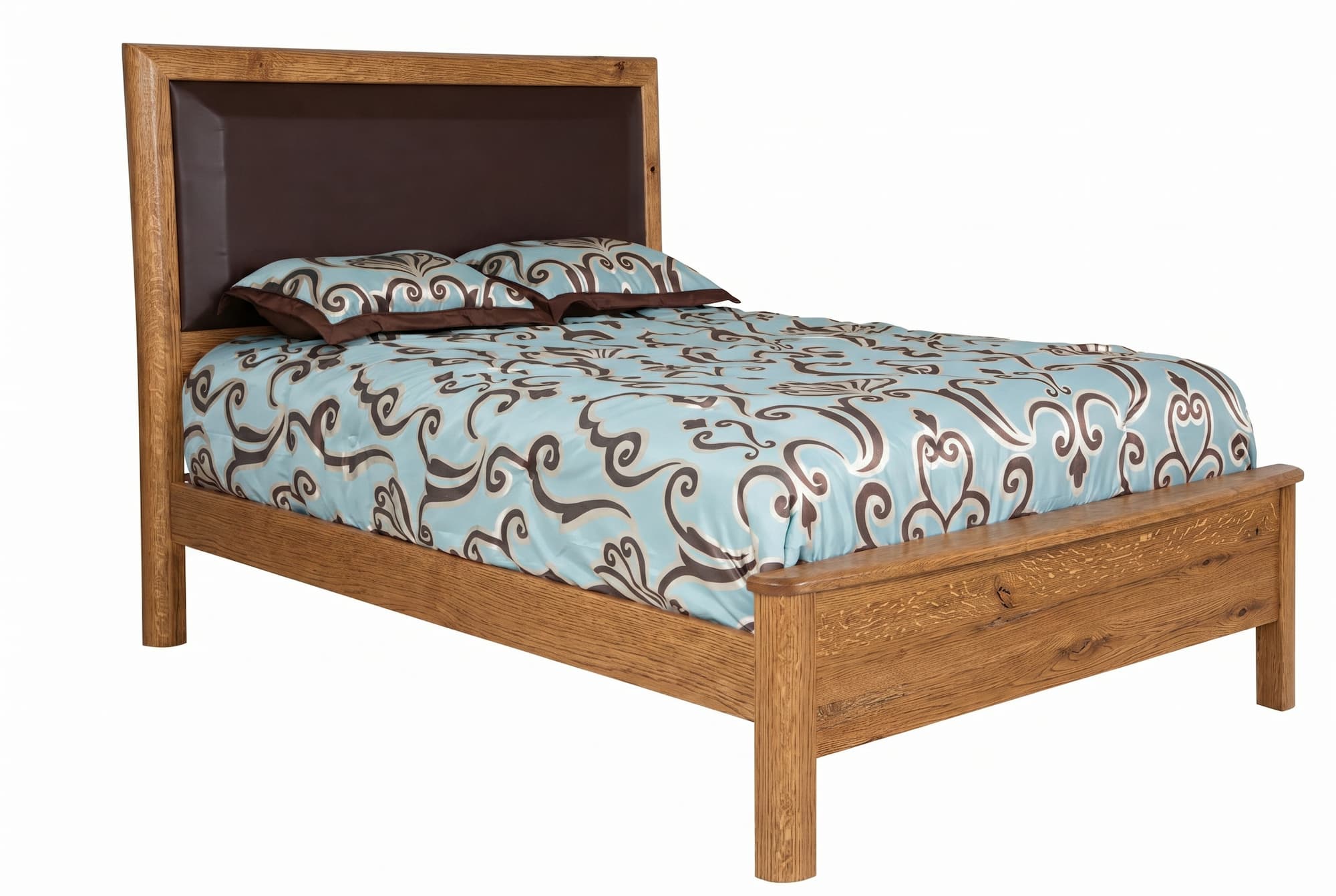 Meridian leather panel bed