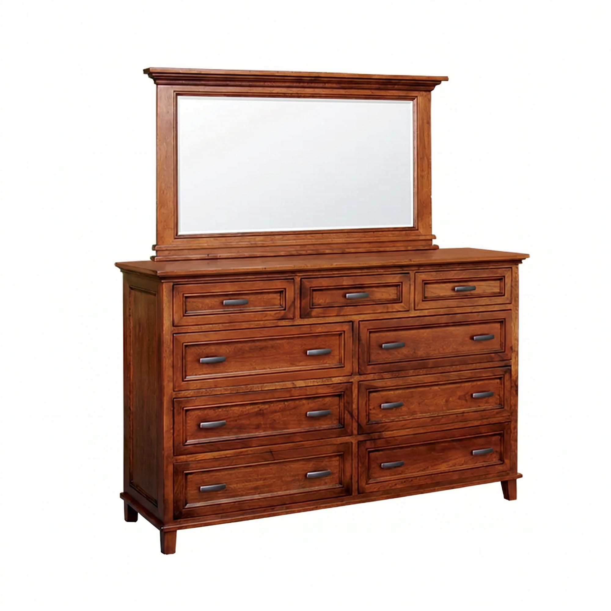 611 Br Tall Dresser With 650 Mirror