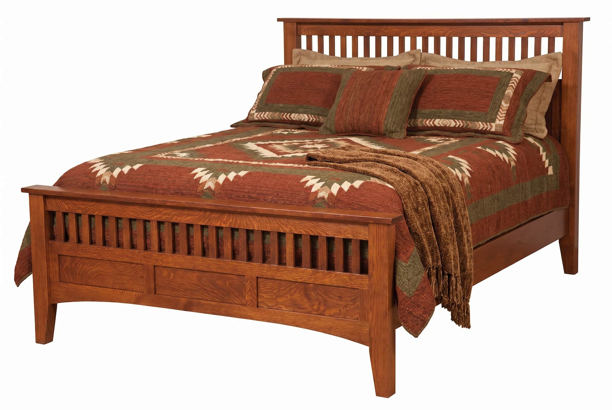 8001 Misson Antique Panel Bed