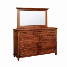 611 Br Tall Dresser With 650 Mirror