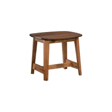 Fusion End Table in Rustic Hickory