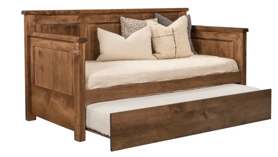 1228 DAY BED WITH WOOD PANEL BACK