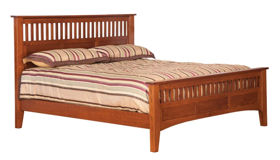 8001 Empire Mission Antique Panel Bed