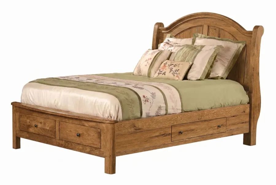 Meridian sleigh bed