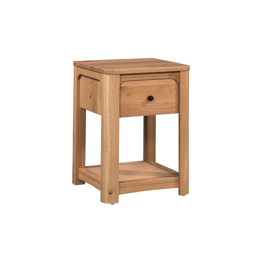 Aspen Nightstand 1 Drawer with Shelf