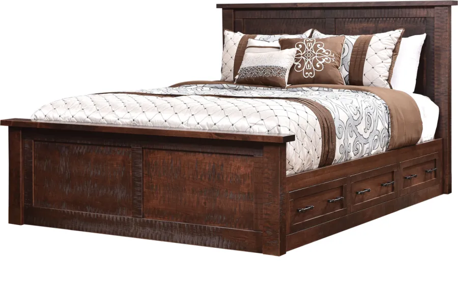 DENALI BED Shown with #006 Drawer Unit
